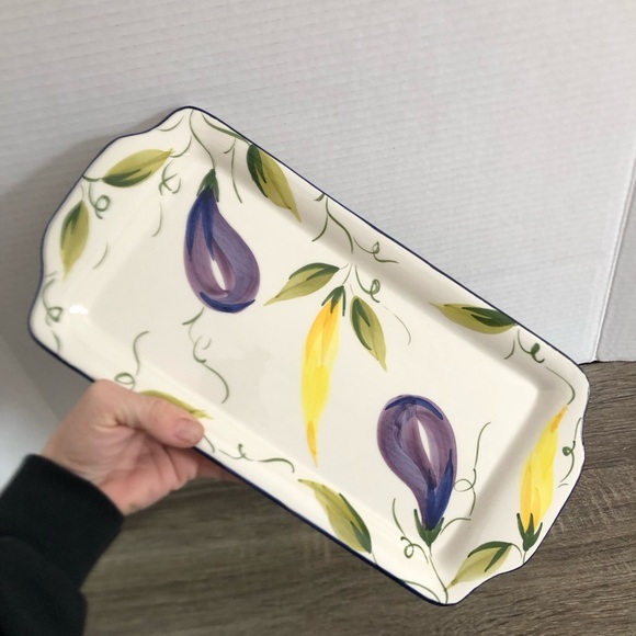 Vtg Farval Portugal Ceramic Serving Platter - Picture 7 of 12